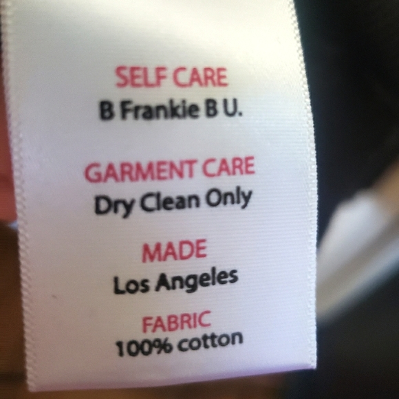 🌱 Frankie B Turtleneck Mini Dress Black and Turquoise Size Small - Picture 9 of 9